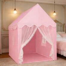 Girls Play Tent Large Fairy Playhouse Children's Princess Castle Tent Girls, Toddlers, Children's Playhouse Gift - Baby Pink - View 4