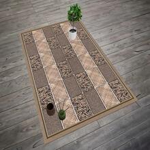 Alfombra de pasillo y área antideslizante lavable con impresión digital, diseño moderno | Estilos moderno, escandinavo, bohemio y clásico | 100% poliéster | HECHO EN Turquía - Plateado - Ver 7