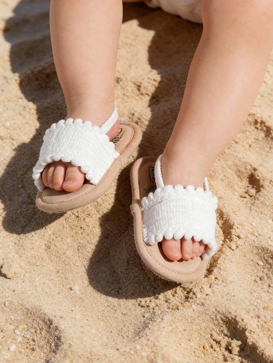 Giày sandal mùa hè cho bé gái, giày tập đi cho trẻ sơ sinh và trẻ mới biết đi, giày váy cho bé sơ sinh và trẻ tập đi.