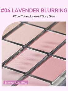 Wakemake 16-Color Eyeshadow Palette With Rich And Highly Saturated Colors, Including Matte, Shimmer, Glitter And Metallic Textures, Can Create A Variety Of Eye Makeup Effects From Natural Daily To Sweet Date, Dramatic And Exquisite Styles. Fine And Smooth Powder, Long-Lasting And Adherent. - 04 Lavender - View 2