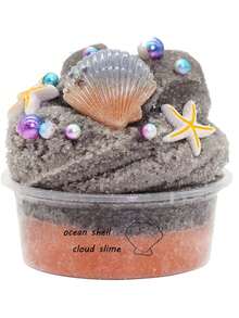 Pink Shell Sea Salt Slime Bubble Glue Toy, Blue Purple Shell & Starfish DIY Slime Mucus Stress Relief Toy Props, Black Coffee Color Stretchy Mud Set, Fun Toys For Birthday Parties And Events, Random Jars, Holiday Gifts, Gifts For Friends, Squeezable Stress Relief Slime, Crystal Mud Stress Relief Toy, Bubble Gum Foam Stress Relief Slime Set, Soft Non-Sticky Crystal Clay - Multicolor - View 16