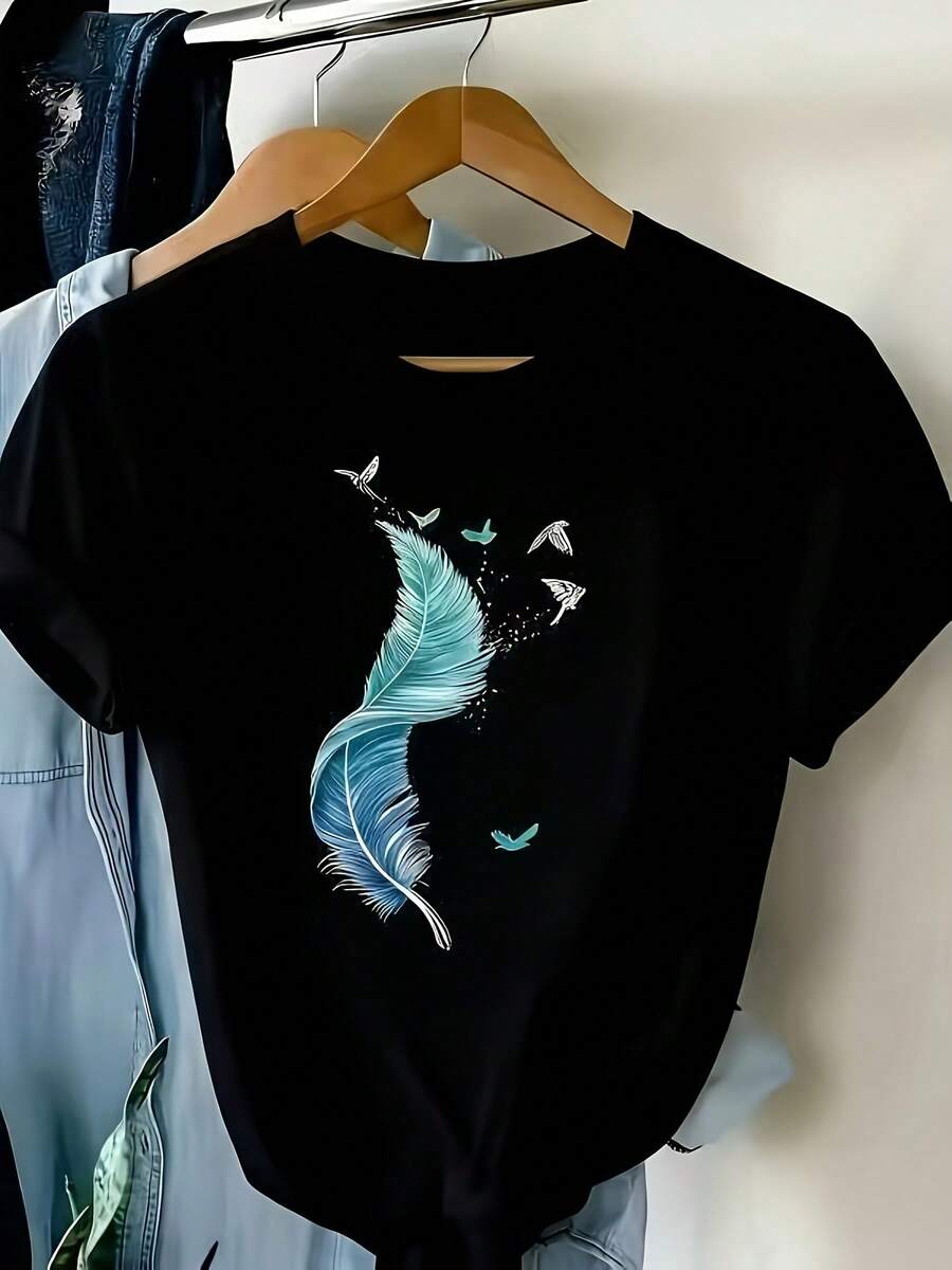 Women T-Shirts - Black - View 1