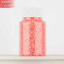 2.6mm Sundymot Fuse Beads, 3000PCS+ Red Series Individual Packaging, Bottle Contained Storage, Prevent Spilling, DIY Pendant Keychain, Jewelry Making Craft Supplies, Graduation, Back To School, Christmas, Party, Birthday Gift, Multi-Color 2.6mm Fuse Bead Refill Kit - 2.6mm Puzzle Beads - View 17