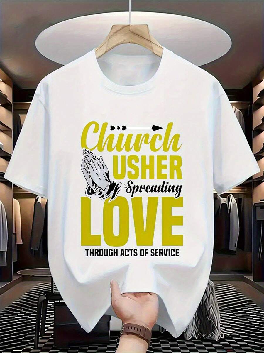 1 camiseta de mujer cristiana, camiseta informal para recepcionistas de iglesias, hecha localmente, con estampado de actos de amor, 100% algodón puro, manga corta, cuello redondo, corte regular, adecuada para todas las estaciones, 180g de algodón, ideal como regalo para el Día de Acción de Gracias y Navidad. - Blanco - Ver 1
