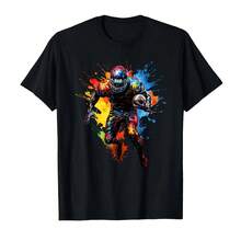 Camiseta con estampado de jugador de fútbol americano - forma - Ver 1