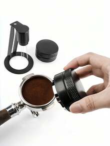 51mm/53mm/58mm Coffee Tamper, Professional Barista Coffee Tamping Tool. Features Include Calibrated Spring, Stainless Steel Design, Adjustable Depth Coffee Distributor, And Self-Leveling Coffee Distributor. - Multicolor - View 6