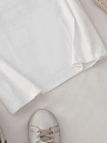 Camiseta de Mujer con Estampado de Moda - Blanco - Ver 3