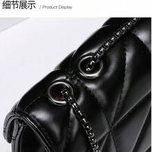 欧美风时尚女士单肩包，菱形链条包，锁扣包，零钱包，小方包 - 黑色 - 查看 10