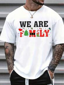 Men's Casual Short Sleeve T-Shirt, 1 Piece, 100% Heavy Cotton - Comfortable Crew Neck, Soft And Adorable T-Shirts, Loose And Comfortable - White - View 6