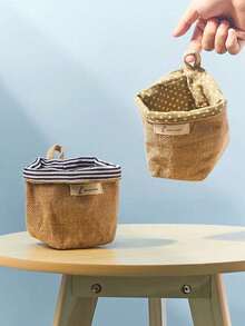 1pc Washable Wall Hanging Storage Bag For Door, Wall, Bedside | Reusable Wardrobe Organizer Pocket, Practical Storage Basket For Home, Kitchen, Garden - Multicolor - View 8