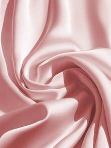 Vestido maxi elegante de satén color crema marfil sin mangas con cuello en V, cintura fruncida y abertura lateral.Alta calidad para ocasiones formales y citas - Rosa - Ver 5
