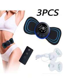 AXH. Masajeador de cuello eléctrico de pulso EMS, 8 modos de masaje, 19 niveles de intensidad, incluye almohadillas de relajación profunda, alivia eficazmente el estrés y relaja los músculos - Negro - Ver 13