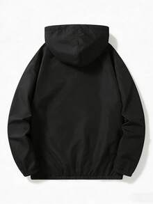 Men's Lightweight Jacket, Summer Jacket For Outdoor Fishing, Travel, Beach, Couple Sportswear - Black - View 2