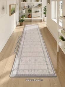 Faux Cashmere Area Rugs For Bedroom, Modern Minimalist Style, Cool Rugs Living Room, 1 Count Home Decor Carpet, Washable Runner Rug, Mat Home Decor For Kitchen, Bathroom, Dining, Fluffy And Simple, Create A Unique, Niche, And Cozy Vibe - Baby Pink - View 17