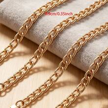 Cadena de metal, adecuada para diversos estilos de DIY de carteras, accesorio de atmósfera exquisita - oro - Ver 10