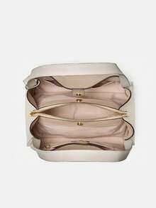 Kate Spade KS KNOTT Shoulder Bag For Women With Adjustable Strap And Large Capacity Bucket Bag - Champagne - View 3