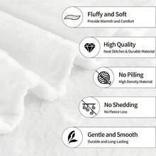 3D Shadow Veil (L-Lu Wuyi W-Wu Shiguang W-Wu Wangyan J-Ji Ling) 1-Piece Printed Flannel Blanket, Suitable For All Seasons, Soft And Comfortable, Perfect For Sofas, Beds, And Office Naps. A Multi-Functional Outdoor Sports Blanket, Also A Great Gift For Friends And Family During Holidays. - White - View 3