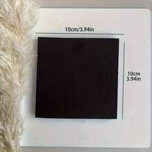1 tấm lót làm cánh hoa tái sử dụng 10*10cm, dụng cụ làm hoa bằng đất sét mềm không dính DIY - màu đen - Xem 4