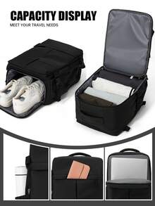 myco bags Wizz Air 客舱尺寸 40x30x20 厘米,可转换式个人物品/随身行李/短途旅行背包,轻松放入座位下方,便携,符合 TSA 标准,适合飞机/学校使用,返校季礼物 - 彩色 - 查看 7