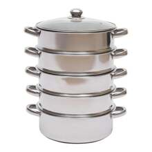 26cm 5-lagiger Mantowarka Dampfgarer Dampfkocher Edelstahl Schongarer - Übersicht 7