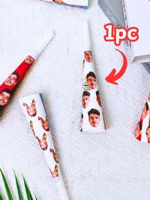 1/6/12PCS Custom Photo Paper Face Speaker Party Blower, Personalized Face Noisemaker Cheer Horn, Customized Crafts Party Accessories, Wedding Favor Birthday Bachelorette Graduation Anniversary Holiday Party Decor, Ideal Valentine's Day Father's Day Gift For Him Her, Bridesmaid Couples Friends Gift, Home Room Decor - Multicolor - View 10