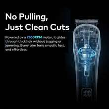 Bộ dụng cụ chăm sóc cá nhân 11 trong 1 Itel ITR-37 - Lưỡi dao hình chữ U + Lưỡi dao hình chữ T + Máy tỉa lông mũi, bao gồm 8 lược dùng cho tóc, mặt và cơ thể. - Bạc - Xem 4