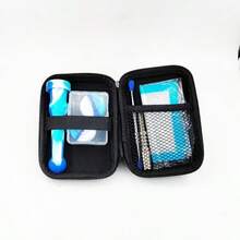 Printed Pattern Silicone Pipe Kit With Titanium Nail, Honey Collector Pipe Set, Portable Cream Container, Ideal Gift - Random Style Shipped - View 7