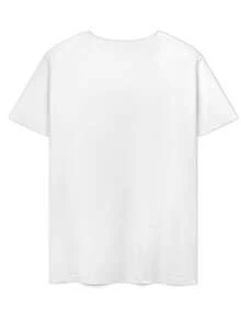 Women's White Y2K Style T-Shirt With Vibrant Tulip Print - Short Sleeve, Crew Neck, Regular Fit For Casual Wear, Spring/Summer/Autumn, Casual T-Shirt | Fashion Y2K T-Shirt | Comfortable Fit Women's Gym T-Shirts - 白色 - 查看 2