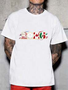 World Cup1psc2026 NEW 2026 World Cup Usa Canada Mexico Soccer Football Jersey T-Shirt Men Women Unisex Sports Fan Apparel Black Shirt Suitable For Holiday Gifts100%Cotton - màu đen - Xem 4
