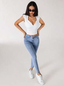 ICON Jeans pitillo sólidos - Lavado ligero 2 - Ver 2