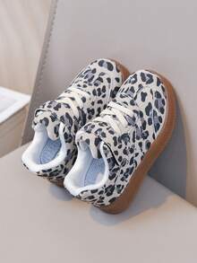 1 par de zapatos casuales y deportivos de estampado de leopardo unisex, cómodos y duraderos, adecuados para primavera y otoño - Beis - Ver 10
