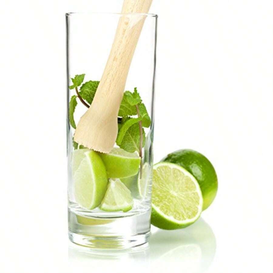 HIC Kitchen Bar Wooden Muddler Beechwood 8.75-Inches - View 1