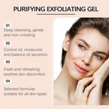 2 piezas Gel exfoliante, limpieza suave exfoliante de piel muerta, purificación de poros, adecuado para todo el Body y todos los tipos de piel, adecuado para todos los tipos de piel - Gel exfoliante - Ver 8