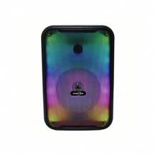 Bocina Bluetooth 8″ con luz LED de colores en el panel - Negro - Ver 4