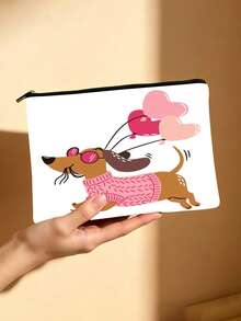 Túi đựng mỹ phẩm in hình chó Dachshund ngộ nghĩnh, túi đựng đồ vệ sinh cá nhân chủ đề xúc xích, túi hai mặt tiện dụng, thích hợp cho du lịch và sử dụng hàng ngày, món quà tuyệt vời cho những người yêu chó và người hâm mộ thú cưng. - Nhiều màu - Xem 14