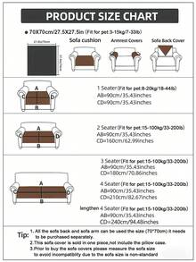 1pc Modern Minimalist Solid Color Pet Sofa Cushion, Scratch Protection And Stain Resistant, Anti-Slip And Non-Displaceable, Suitable For Cats And Dogs, All Season Use, Pet-Friendly - Green - View 2