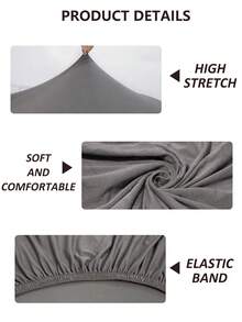 1pc Milk Silk Solid Color Beach Chair Cover, Elastic & Removable, Machine Washable, Multi-Color Options, Protective Cover For Pool, Beach, Patio Chairs - Multicolor - View 4