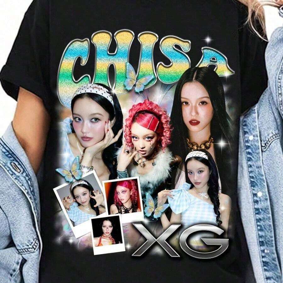 Camiseta de Algodón 100% de 220 g con Estampado de Mariposa, Estilo Chingona Latina, Mexicana e Hispánica, Descarga Digital - Negro 8 - Ver 1
