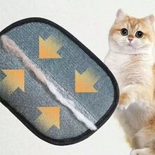 Bộ 1 găng tay loại bỏ lông thú cưng, dụng cụ loại bỏ lông mèo, găng tay chải chuốt cho mèo, bàn chải loại bỏ lông, dụng cụ loại bỏ xơ vải, bàn chải hai mặt dành cho chó, găng tay loại bỏ lông thú cưng bằng tĩnh điện, thiết kế lông bàn chải hai chiều, có thể giặt và tái sử dụng, thích hợp cho đồ nội thất, ga trải giường, ghế xe hơi, v.v. - màu đen - Xem 9