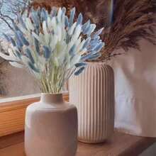 30-240pcs 44cm Artificial Faux Rabbit Tail Grass Stems, Home Decor Artificial Faux Rabbit Tail Grass Stems, Suitable For Bohemian Style Floral Arrangements, DIY Crafts, Home Kitchen And Wedding Decor, Christmas Decor, Thanksgiving Decor, DIY Wreath Decor - Blue and White Rabbit Tail Grass - View 6