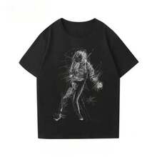 Camiseta con estampado de , estilo punk, rock clásico, heavy metal, unisex, estilo urbano - 3 - Ver 6