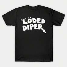Fun Clothing For Men And Women, Printed T-Shirt With LODED DIPER DIARY OF A WIMP KID, Comfortable Summer Tops, Unisex Urban Fashion, 62481 - 款式 - 查看 1