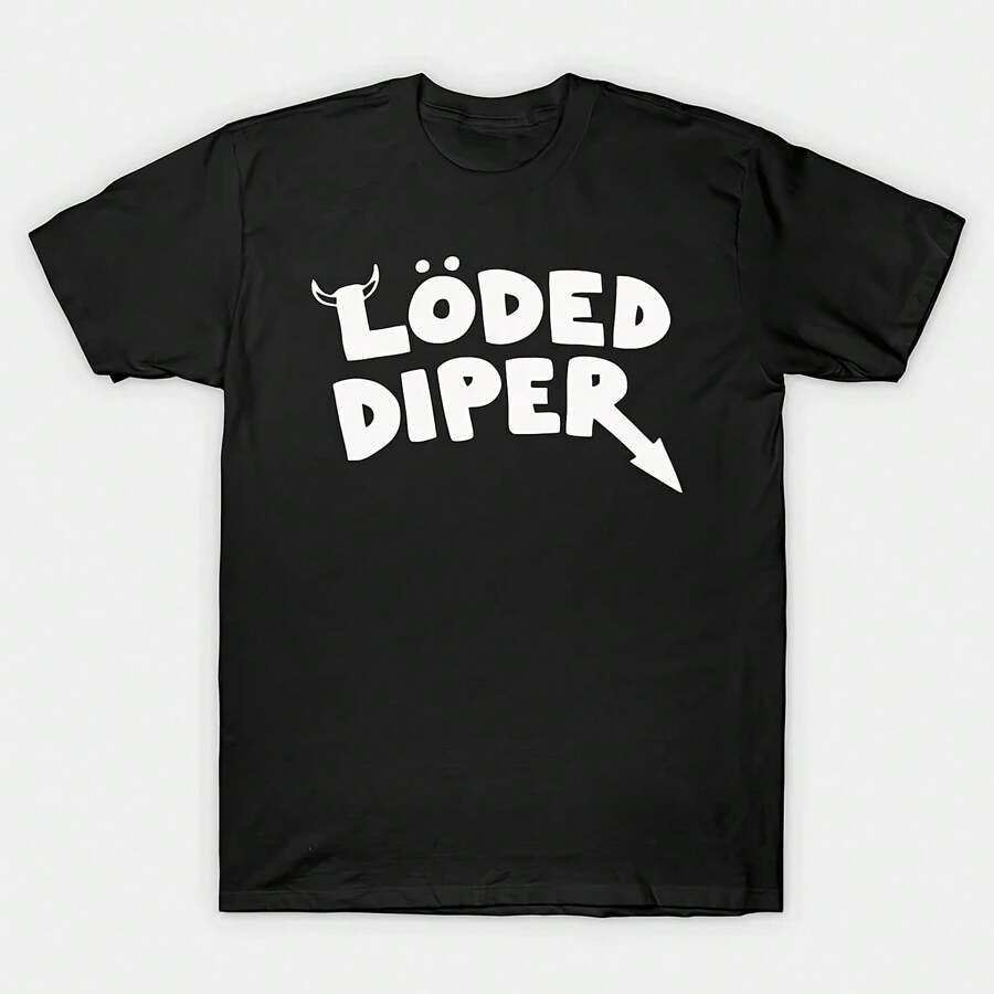 Fun Clothing For Men And Women, Printed T-Shirt With LODED DIPER DIARY OF A WIMP KID, Comfortable Summer Tops, Unisex Urban Fashion, 62481 - 款式 - 查看 1
