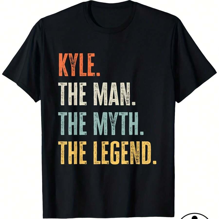 Kyle es el mejor, camiseta con el nombre Kyle, mitos y leyendas, divertida, 100% algodón, - forma - Ver 1