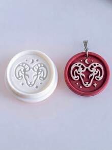 Cortadores de Argila Polimérica com Signos do Zodíaco, Molde de Astrologia e Horóscopo para Brincos Feitos à Mão de Leão, Escorpião, Touro e Peixes, Ideal para Artesanato de Joias com Vibes Místicas e Celestiais - Branco - Visão 10