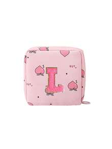 Sanitary Pad Storage Bag, Letter Pattern Sanitary Pad Storage Bag, Portable Makeup Lipstick Bag, School Supply Storage Bag, Can Be Used To Store Sanitary Pads, Liners, Cosmetics, Essential For Women On The Go - Multicolor - View 15