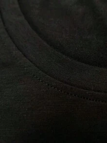 Camiseta de Mujer Estilo Vintage 1955 con Estampado Floral, Manga Corta, Cuello Redondo, Estilo Casual, con Flores Multicolor Verde Vibrante, Tela de Elasticidad Media, Lavable a Máquina, para Primavera y Verano, Camisetas de Mujer, Ropa de Primavera, Camisa Estilo Retro, Material No Transparentehttps://Static. Lingvisions. Com/9025575124495241216/9034266448142538481/9034283126877331434/1765860032556_6101285002891765860032556. JpegAdecuado para primavera, verano y otoño - Negro - Ver 6