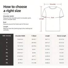 1 Piece Inspirational T-Shirt With Daddy Shark Puzzle Piece Design For Autism Awareness, For Women, Men, Gift T-Shirt, Matching Family T-Shirts, Casual Style, Unisex, Party T-Shirt, Sizes S-5XL, 100% Cotton, Black, 180g, 100% Cotton, All Designs Are Printed. Unisex. - 黑色 11 - 查看 6