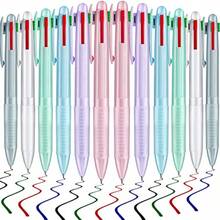12 Pieces Multicolor Ballpoint Pen 0.5 Mm 4 Colored Retractable Fine Point Ballpoint Pen For Classroom Office Stationery Party Favors Gift Supplies - Nhiều màu - Xem 9
