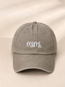 1 chiếc mũ lưỡi trai nữ kiểu dáng thường ngày thêu chữ, thích hợp cho mùa xuân/hè. - A - Xem 8